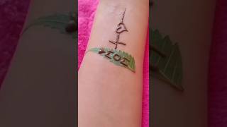 Easy mehndi design tattoo hennaart [upl. by Mendelson]