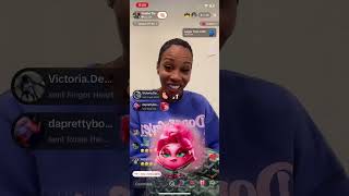 Tia Kemp turns up on TikTok live for Halloween [upl. by Nyrac]