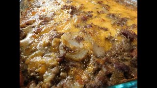 Southern Hamburger and Potato Casserole easy recipe [upl. by Atteloj]