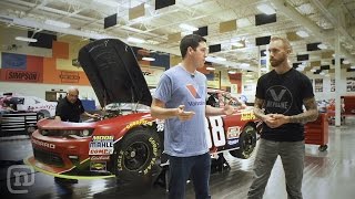 JR Motorsports Stock Car Laboratory Garage Tours w Chris Forsberg [upl. by Andromede294]