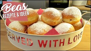 BERLINER Rezept  Die besten Krapfen Pfannkuchen selber backen [upl. by Magdalene]