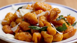 Sweet Potato Gnocchi With Browned Butter And Sage [upl. by Norrv556]