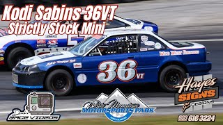 Kodi Sabins 36VT  Strictly Stock Mini  6th Place  White Mountain Motorsports Park  9724 [upl. by Edme]