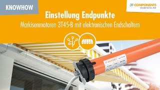 Endpunkteinstellung Markisenmotor mit elektronischen Endschaltern 3TMOTORS [upl. by Cinda]