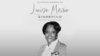 Louise Marie Kimbrough Celebration of Life • September 18 2024 • East Mt Zion Baptist Church [upl. by Kroo]