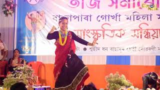 Gorkhe khukuri Nepali Cover Dance By Florina Gogoi live performance 2024 [upl. by Anelah]