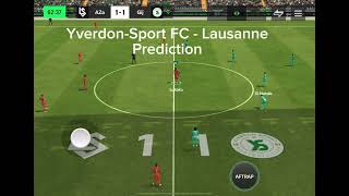 Raiffeisen Super League 🇨🇭 YverdonSport FC  Lausanne  Prediction Matchday 2 [upl. by Chere]