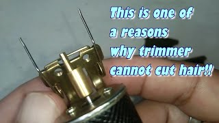 vintage t9 trimmer reason for not being able to cut hair [upl. by Ggerc611]