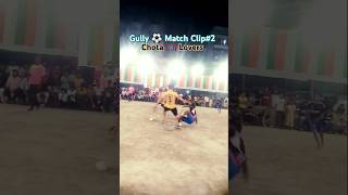 Gully ⚽ Match Clip2 Chota Goalpost Loversfootbal soccer crazy gullymatch trending unique [upl. by Eillil]