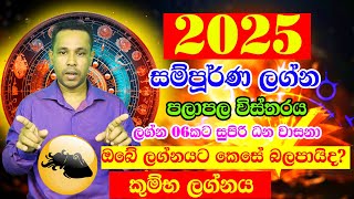 Kumbha Lagnaya  2025 Panchanga Litha  Gayan Senarath Arachchi  2025 Lagna palapala [upl. by Limak795]