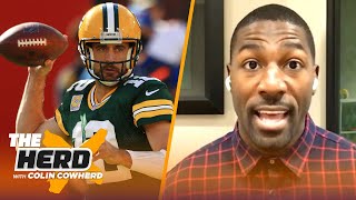 Rodgers Packers blow lead Bradys Bucs win Baker may be done — Greg Jennings  NFL  THE HERD [upl. by Aisercal382]