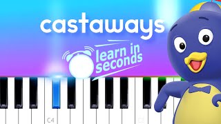 The Backyardigans  Castaways 1 FINGER SO EASY PIANO TUTORIAL [upl. by Herrod]