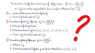 EXERCICE SUR GENERALITES SUR LES FONCTIONS NIVEAU 1 BAC SC [upl. by Aknaib]