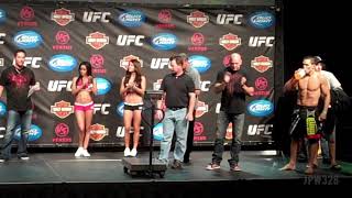 Jake “The Juggernaut” Ellenberger vs John “Doomsday” Howard weigh ins [upl. by Nevets398]