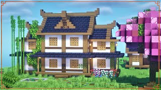 Minecraft  Japanese House Tutorial [upl. by Nezah278]