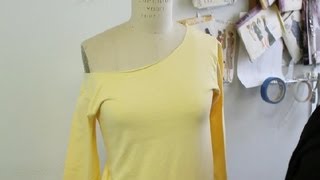 How to Cut a Shirt Into Flashdance Style  Fashion amp Cutting Shirts [upl. by Paugh]