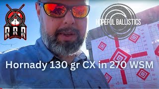 Shooting Hornadys CX bullet for the first time 270 WSM [upl. by Gisele]