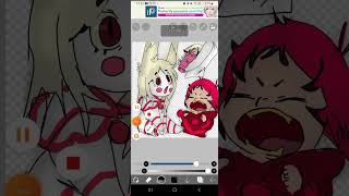 hazbin hotel request appleradioradio apple alastor and lucifer hazbin hotel cringe [upl. by Matthia]