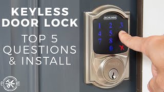 Door Handle Lock Fitting  how to install a door lock 🤗🤗🤗🤗 [upl. by Enyahs]