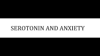 STAHLS  CH 9  PART 6  SEROTONIN AND ANXIETY  psychiatrypsychopharmacology [upl. by Rahr540]