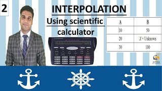 INTERPOLATION USING SCIENTIFIC CALCULATOR [upl. by Tiertza932]