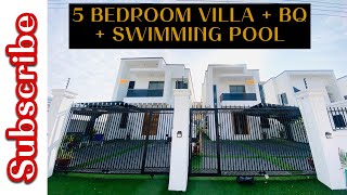 HOUSE FOR SALE IN LEKKI LAGOS NIGERIA5 BED DUPLEX  BQ  POOL IN CHEVRON [upl. by Ydiarf]