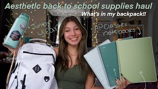 Aesthetic Back to School Haul 2023  whats in my backpack Junior Year 🌷 [upl. by Redneval]