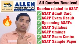 🔴ASAT Admit Card । ASAT Result । ASAT Exam Centre । ASAT Sample Paper । ASAT Timings । ASAT Syllabus [upl. by Delila]