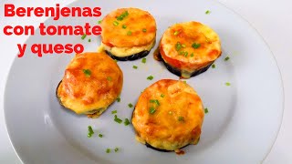 Berenjenas con tomate y queso al horno  Receta fácil y rápida shorts [upl. by Oppen]