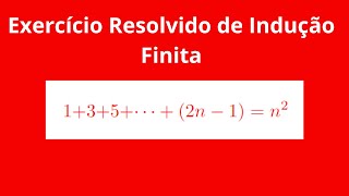 exercício resolvido de indução matemática indução finita [upl. by Elleira]