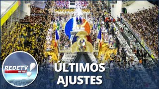 Escolas de samba se preparam para desfile de Carnaval [upl. by Cresa]