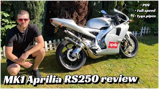 Aprilia rs250 review   Full 12000rpm amp everything you need to know [upl. by Higinbotham]