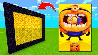 How To Make A Portal To The DESPICABLE ME 4 MINIONS Dimension In Minecraft [upl. by Revorg]