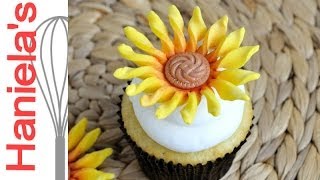 Easy Sunflower Fondant Flower Tutorial [upl. by Huckaby86]