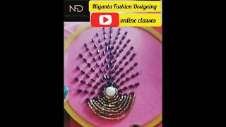 Diploma in Fashion Design with Certificate Hand Embroidery Stitching Learn Online in Class  227 [upl. by Toddy945]