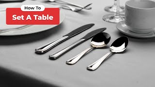 How to Set a Table [upl. by Aicitel]