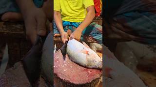 Fast Tilapia Fish Cutting Skills In Bangladesh Fish Market By Expert Cutter shorts [upl. by Adnorrehs658]