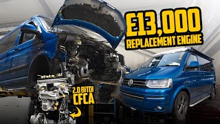 8 YEAR OLD VAN NEEDS £13000 ENGINE REPLACEMENT 😩 20 BITDI CFCA Repair Costs Full Breakdown VW T5 [upl. by Rancell]