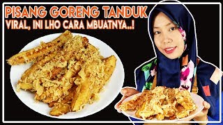 Cara Membuat Pisang Goreng Tanduk  Krispy Gurih Dan Kekinian [upl. by Arlie]