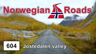 Driving Fv604 Jostedalen valley  Norwegian Roads 4K UHD [upl. by Colburn881]