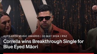 Breakthrough Single of the Year winner Corrella – Blue Eyed Māori  AMA2024 [upl. by Glick]