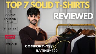 BEST SOLID TSHIRT FOR MEN 2024  SOLID TSHIRTS REVIEW [upl. by Arenahs]