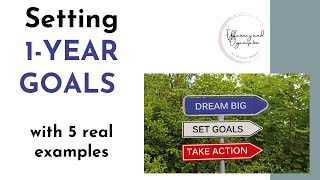 Setting 1YEAR GOALS with 5 real examples [upl. by Demaria]