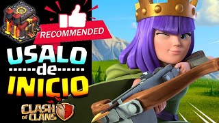 MEJORES ATAQUES en CLASH OF CLANS TH10 ❤️ Ejército y Tropas para GUERRA Ayuntamiento 10  2024 [upl. by Airpal]