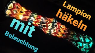 DIY  Lampion häkeln  mit Beleuchtung  Kostenlose Häkelanleitung  Upcycling [upl. by Nesral937]