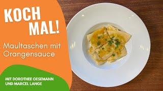 Maultaschen mit Orangensauce mit Kochen mit Muddi und Marcel Lange  Koch mal [upl. by Erreit725]