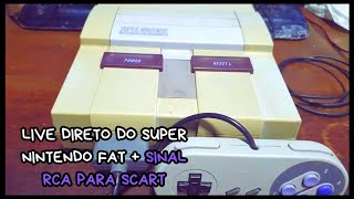 🔴 LIVE DIRETO DO SUPER NINTENDO FAT  SINAL RCA PARA SCART TESTANDO O SCALER [upl. by Luttrell]