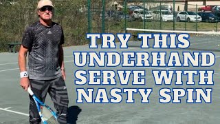 Tennis Serve —The Underhand Delivery [upl. by Bosch]