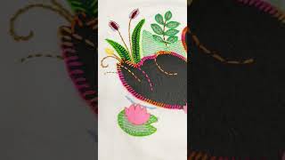 Applique work done by studentDM for more detailsexplore embroidery applique onlineclass [upl. by Armallas]