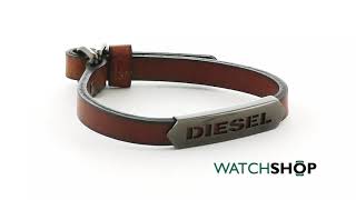 Diesel Jewellery Mens Stainless Steel Bracelet DX1000060 [upl. by Kenay]